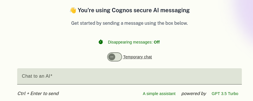 Screenshot showing how to enable disappearing messages